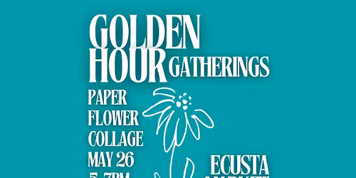 Paper Flower Collage Ecusta Market & Cafe