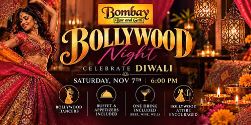 Bollywood Night: Celebrate Diwali at Bombay Bar & Grill
