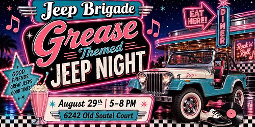 Grease Themed Jeep Night