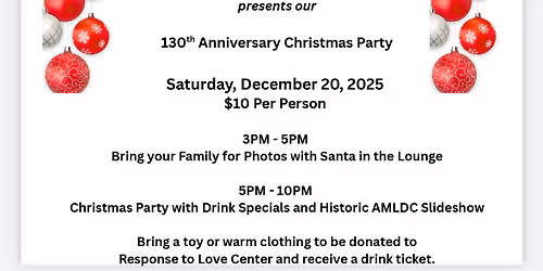130th Anniversary Christmas Party