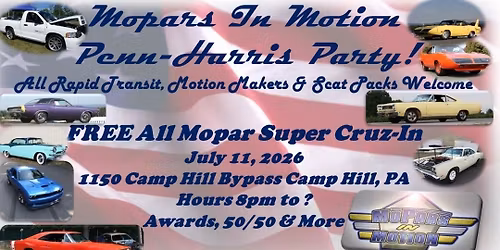 Mopars In Motion Block of Rooms for Carlisle 2026