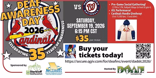 35th Deaf Awareness Day with the Cardinals