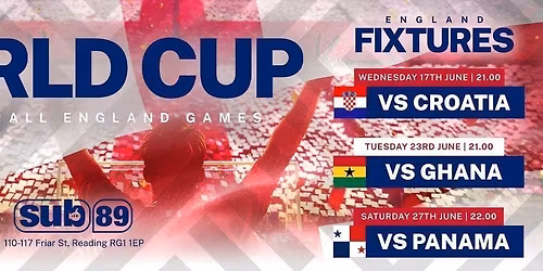 WORLD CUP 2026 LIVE: England vs Panama (Big Screen Fan Zone)