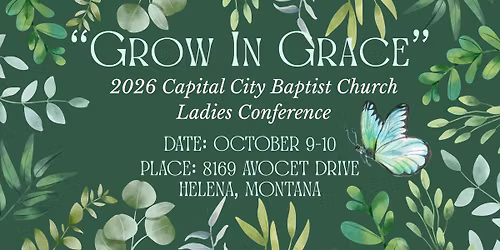 2026 CCBC Ladies Conference ~ Grow In Grace