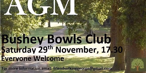 Friends of King George Recreation Ground - AGM
