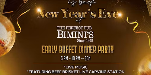 Bimini\u2019s New Years Eve Dinner & Live Music Party