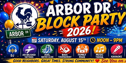 Arbor Drive Block Party 2026