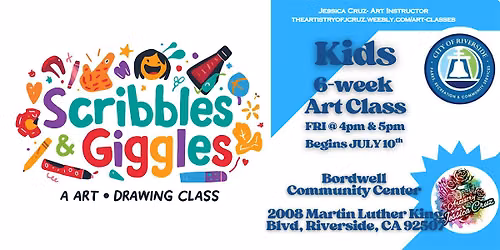 Scribbles & Giggles Drawing 6-Week Art Class \u2013 Fridays | City of Riverside