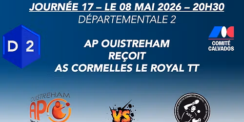 AP Ouistreham (9) vs AS Cormelles le Royal TT (10)