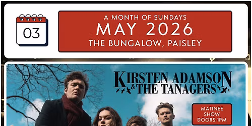 Kirsten Adamson & The Tanagers at The Bungalow (Matinee - DOORS AT 1PM)