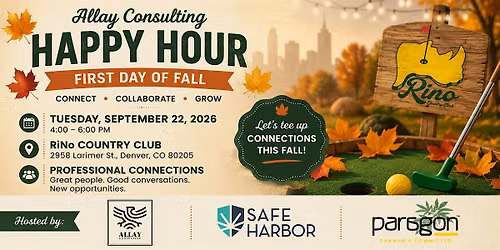 Allay + Paragon + Safe Harbor = September Happy Hour - Denver, CO