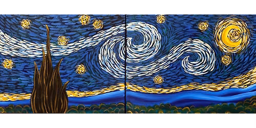 Simply A Starry Night Date Night - Paint and Sip in Tyler | Classpop!\u2122