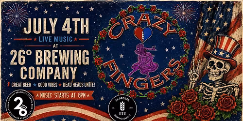 Crazy Fingers at 26 Degree Brewing Company