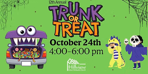 FREE! Two amazing Trunk or Treats. One night.