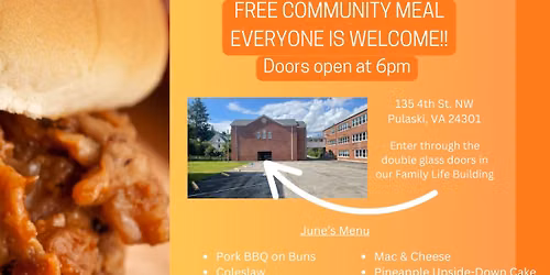 Pulaski's Community Table *Free Dinner*