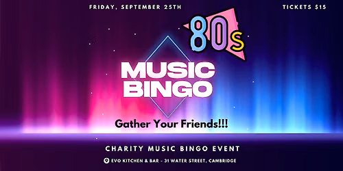 80's Music Bingo For Cats!