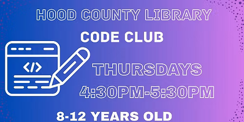 Code Club (Ages 8-12)