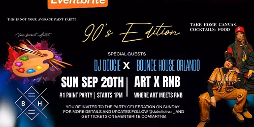 Artnb paint & Sip 90's edition