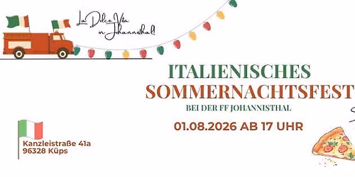 Italienisches Sommernachtsfest bei der FF Johannisthal