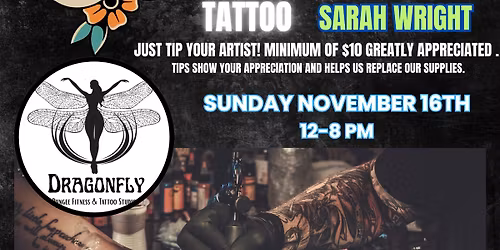 FREE TATTOOS!! Dragonfly Tattoo Studio GRAND OPENING!