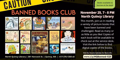 Banned Books Club @ North Quincy Library