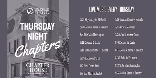 Cape Symphony Presents: Thursday Night Chapters