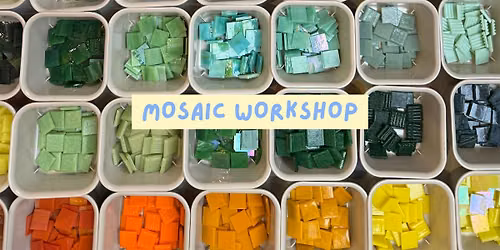 Mosaic Workshop | Mosaic your own set of coasters or round plaque