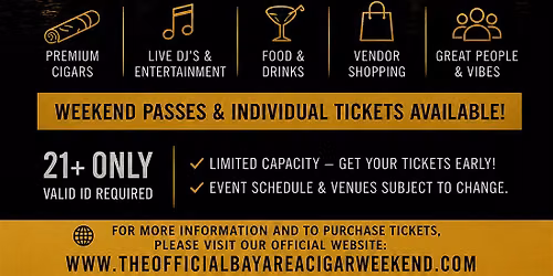 The Official BAY AREA CIGAR WEEKEND!