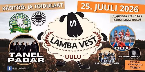 UULU LAMBA VEST 2026 \/ Eesti meistriv\u00f5istlused lambaliha grillimises 2026