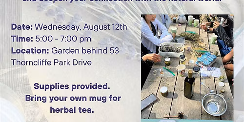 Medicinal Herbs Workshop with Thorncliffe Park Urban Farmers