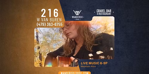 Mountain Alice (filling in for Sprungbilly) LIVE at the Gravel Bar at Wanderoo Lodge