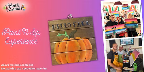 Hello Fall- Wooden Special-St Julians Paint and Sip