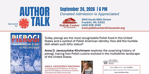 PIEROGI An American Story of Polish Food | Author Talk at the PCW