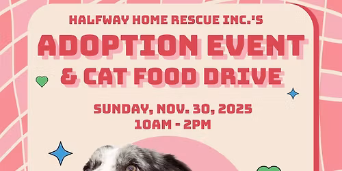 Adoption Event and Cat Food Drive