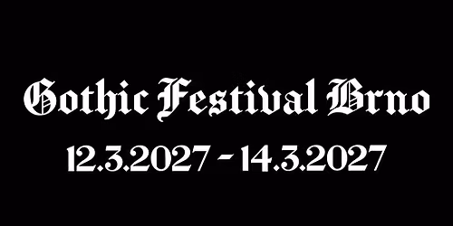 Gothic Festival Brno \u201827