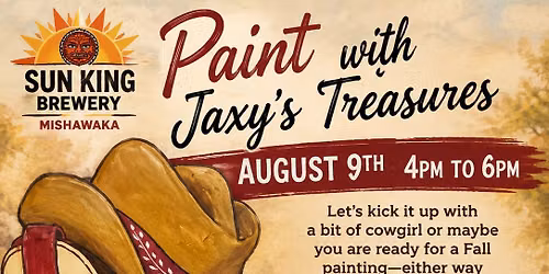 Kick up some Fun Painting with Jaxy's at Sun King Mishawaka