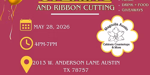 Grand opening and ribbon cutting! 