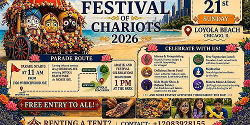 Festival of Chariots - Loyola Beach, Chicago