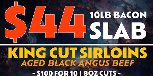 $44 Kunzler Slab for Bacon Saturday!