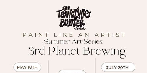 Paint Like an Artist Paint and Sip Night at 3rd Planet Brewing