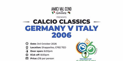 Calcio Classics: Germany v Italy 2006