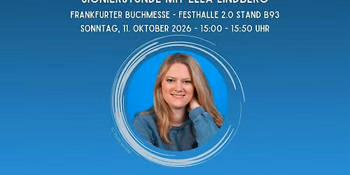 Signierstunde mit Ella Lindberg auf der Frankfurter Buchmesse