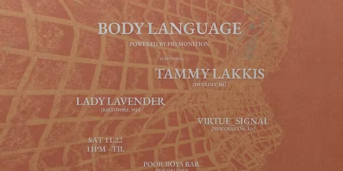 BODY LANGUAGE feat. Tammy Lakkis & Lady Lavender