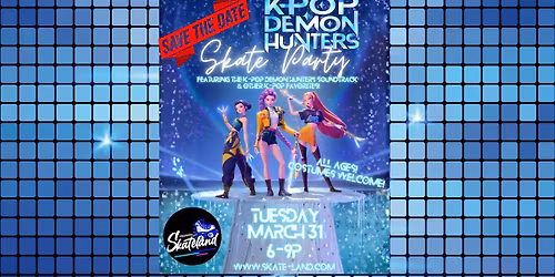 K-Pop Demon Hunters Skate Party