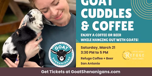 Goat Cuddles & Coffee at Refuge Coffee
