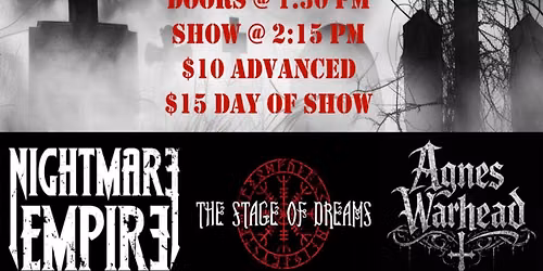 SUNLESS SKY\/NIGHTMARE EMPIRE\/STAGE OF DREAMS\/AGNES WARHEAD