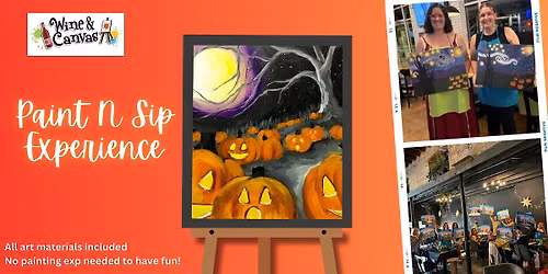 Fishers Paint and Sip- Midnight Pumpkin Patch