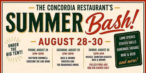 The Concordia Restaurant's Summer Bash