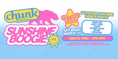 \ud83c\udf1e CHUNK : SUNSHINE BOOGIE | 21 MAR 2026 \ud83c\udf1e