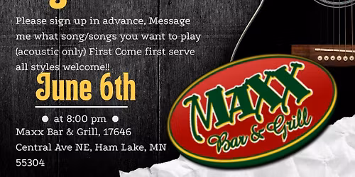Acoustic open mic jam! 